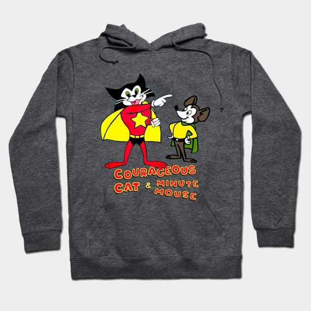 Courageous Cat and Minute Mouse Hoodie by Pop Fan Shop